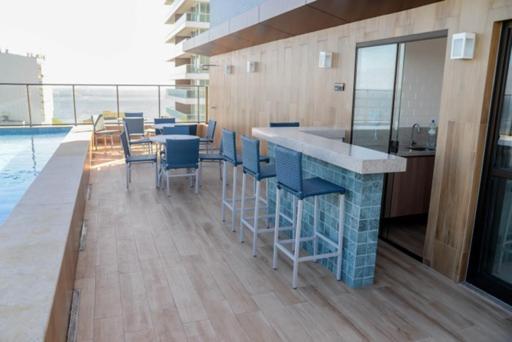 Ferienwohnung Smart Farol Da Barra - Vista Mar Com Varanda Arejada Salvador da Bahia Exterior foto