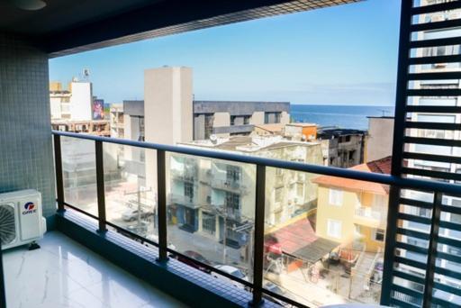 Ferienwohnung Smart Farol Da Barra - Vista Mar Com Varanda Arejada Salvador da Bahia Exterior foto